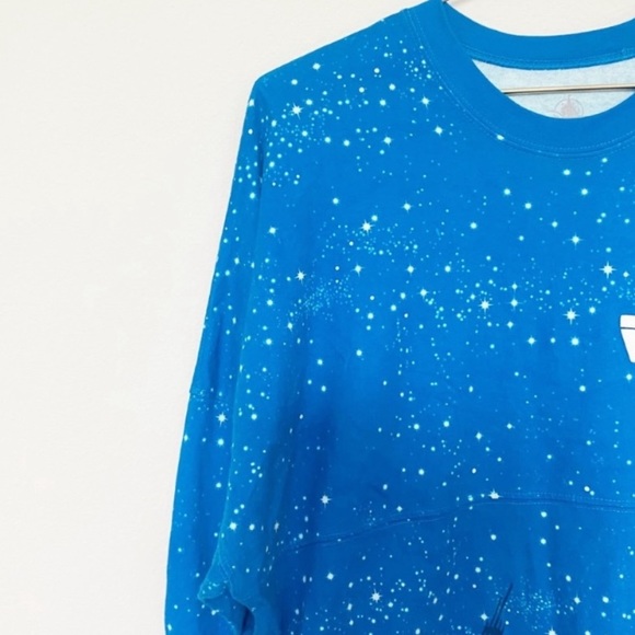 Disney Parks Star Wars ENDOR Spirit Jersey Ewok Blue Starry Sky Size Small - Picture 5 of 12